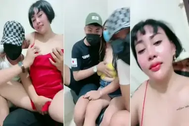 Tante Kina Live Ngentot Dua Brondong Mabok Liar
